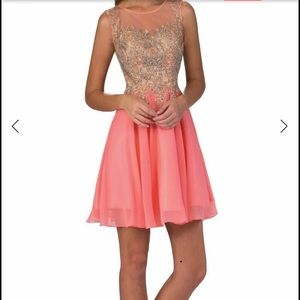 Prom / Cocktail Dress Sleeveless Jewel-Embellished By Elizabeth K